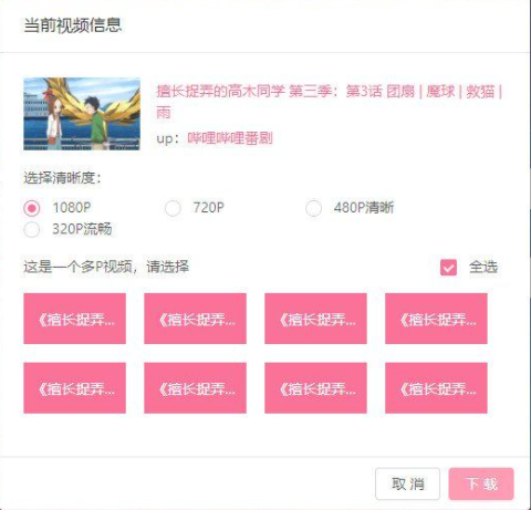 BilibiliVideoDownload电脑版使用说明1