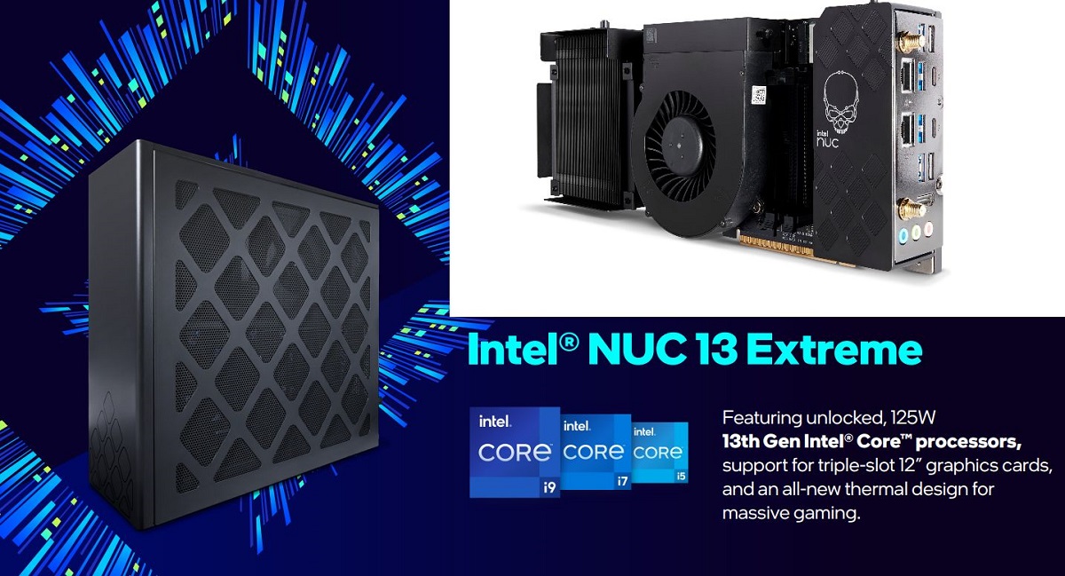 英特尔推出NUC 13 Extreme 支持313mm长的独立显卡
