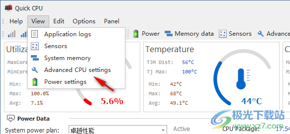 quick cpu(CPU性能监控软件)