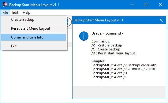 Backup Start Menu Layout截图