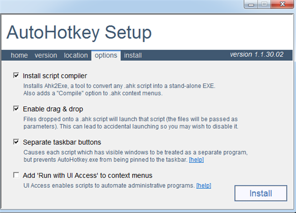 AutoHotkey官方安装方法